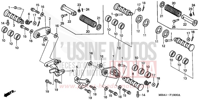 STEP for Shadow Aero REARL SEDONA RED (R223B) from 2001
